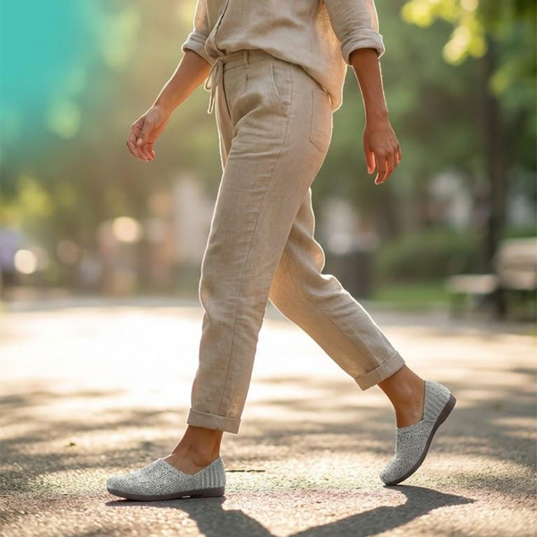 Women's Breathable Woven Slip-On Flats